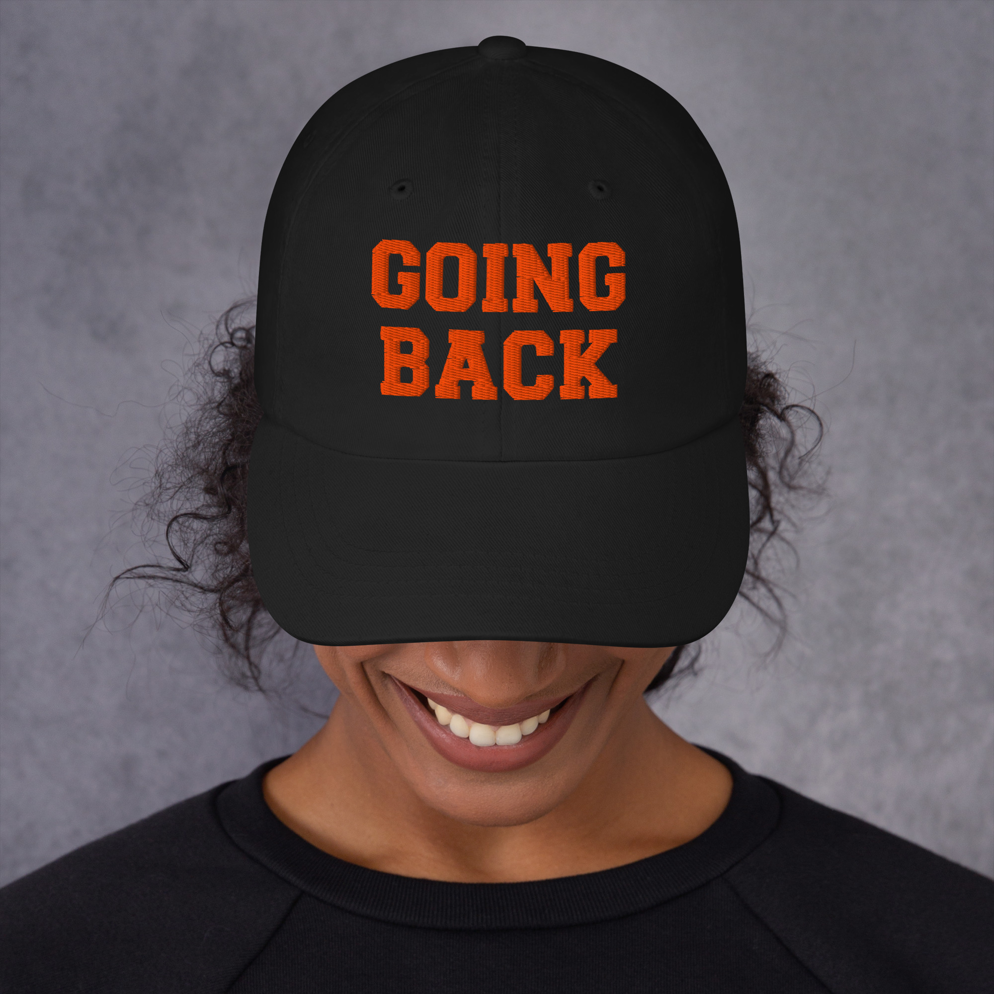 GOING BACK Embroidered Baseball Hat