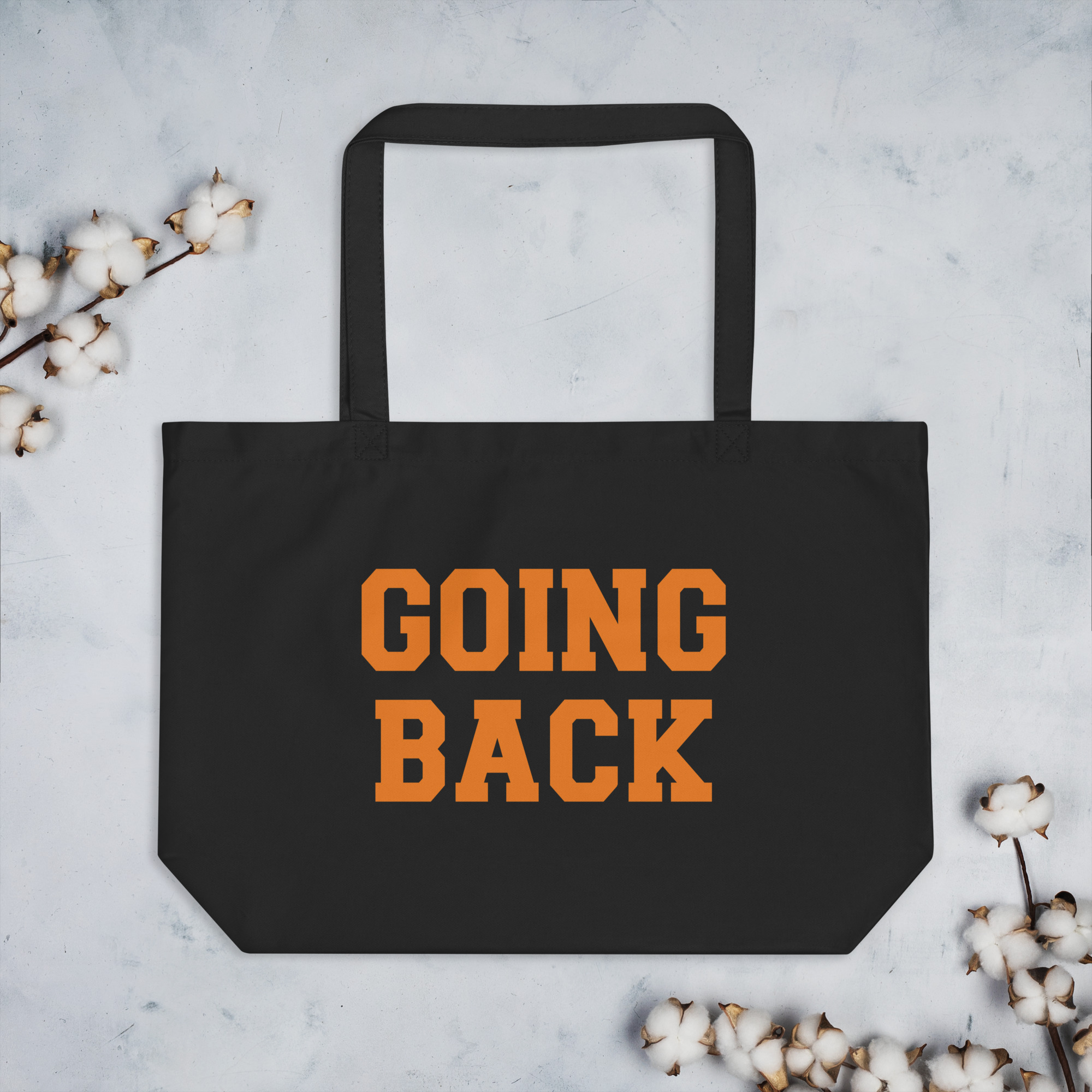 GOING BACK Organic Cotton Tote Bag - Image 5