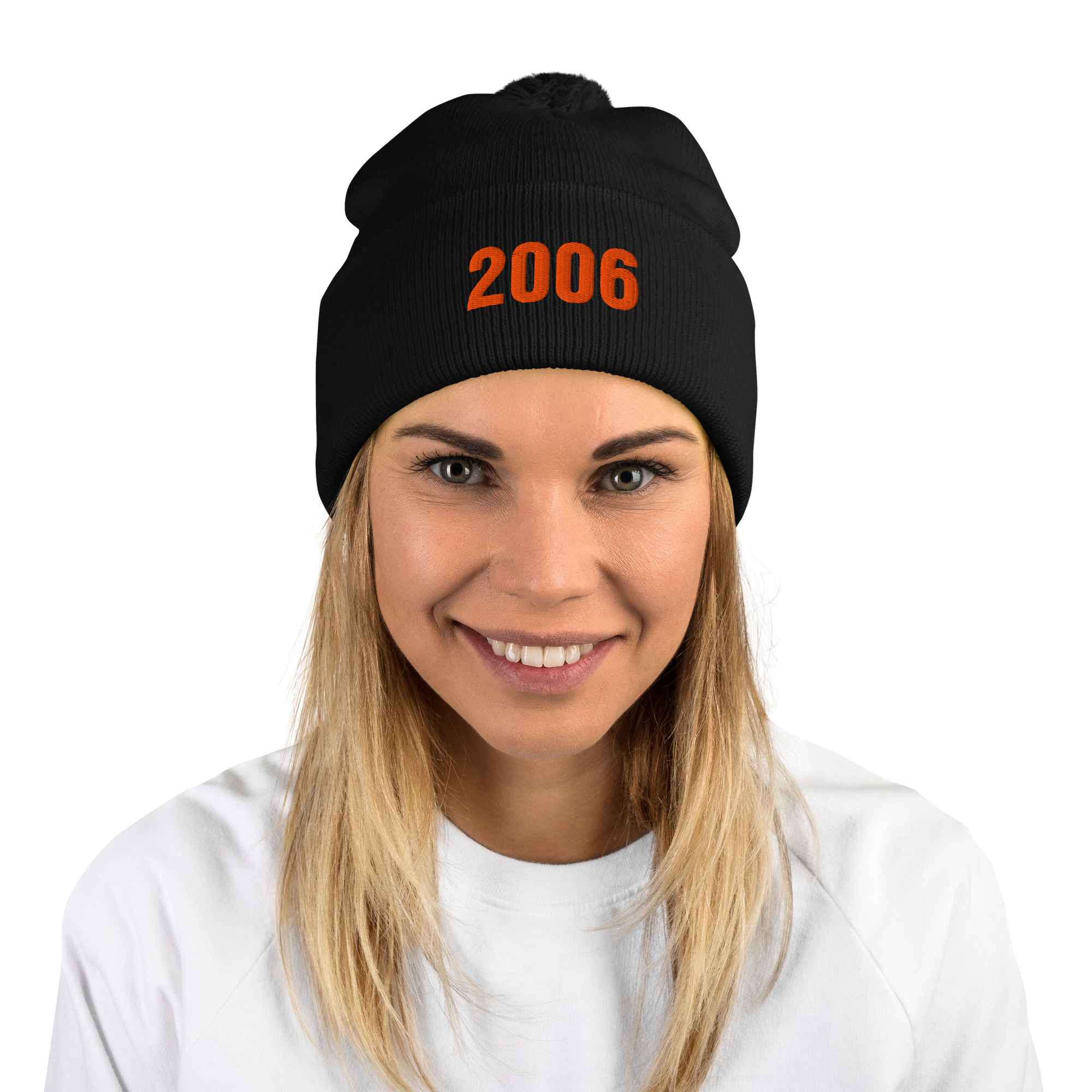 Custom CLASS YEAR Embroidered Knit Pom-Pom Beanie - Image 5