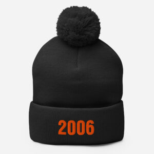 Custom CLASS YEAR Embroidered Knit Pom-Pom Beanie