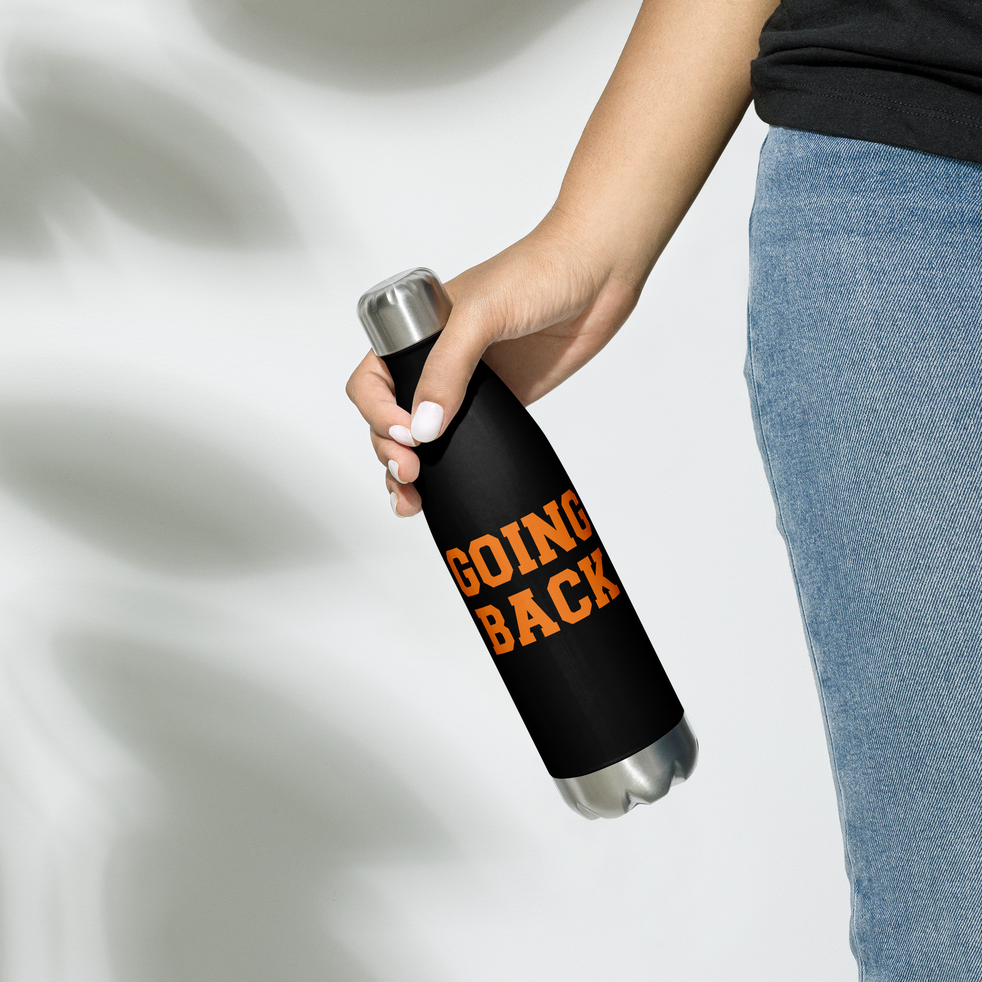 GOING BACK Stainless Steel Water Bottle - Image 3
