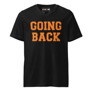 GOING BACK V-neck Short Sleeve T-shirt